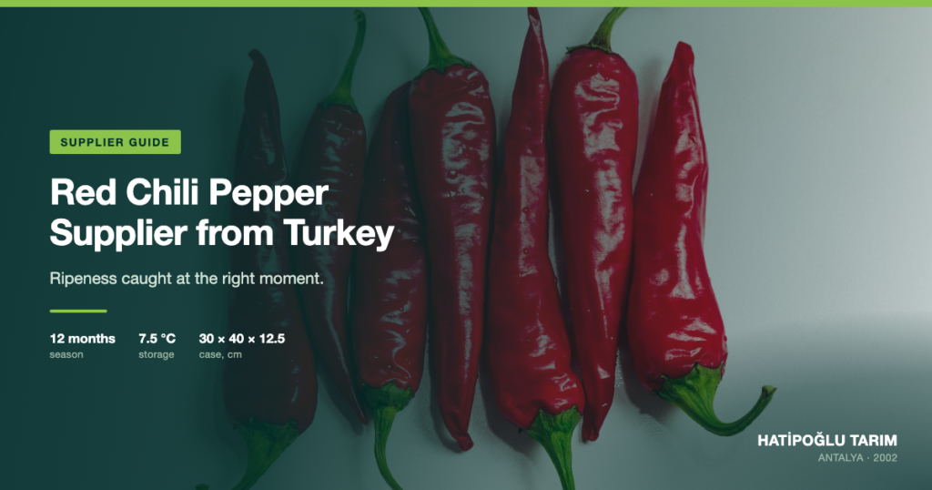 Red Chili Pepper Supplier from Turkey
